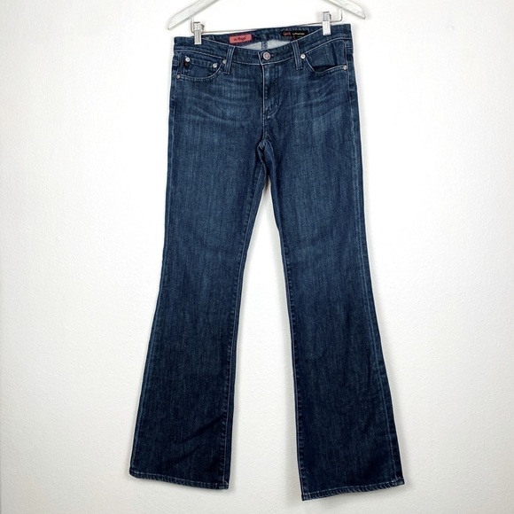 AG Adriano Goldschmied The Angel Womans Bootcut Jeans Size 30R Blue Mid Wash - Picture 4 of 14
